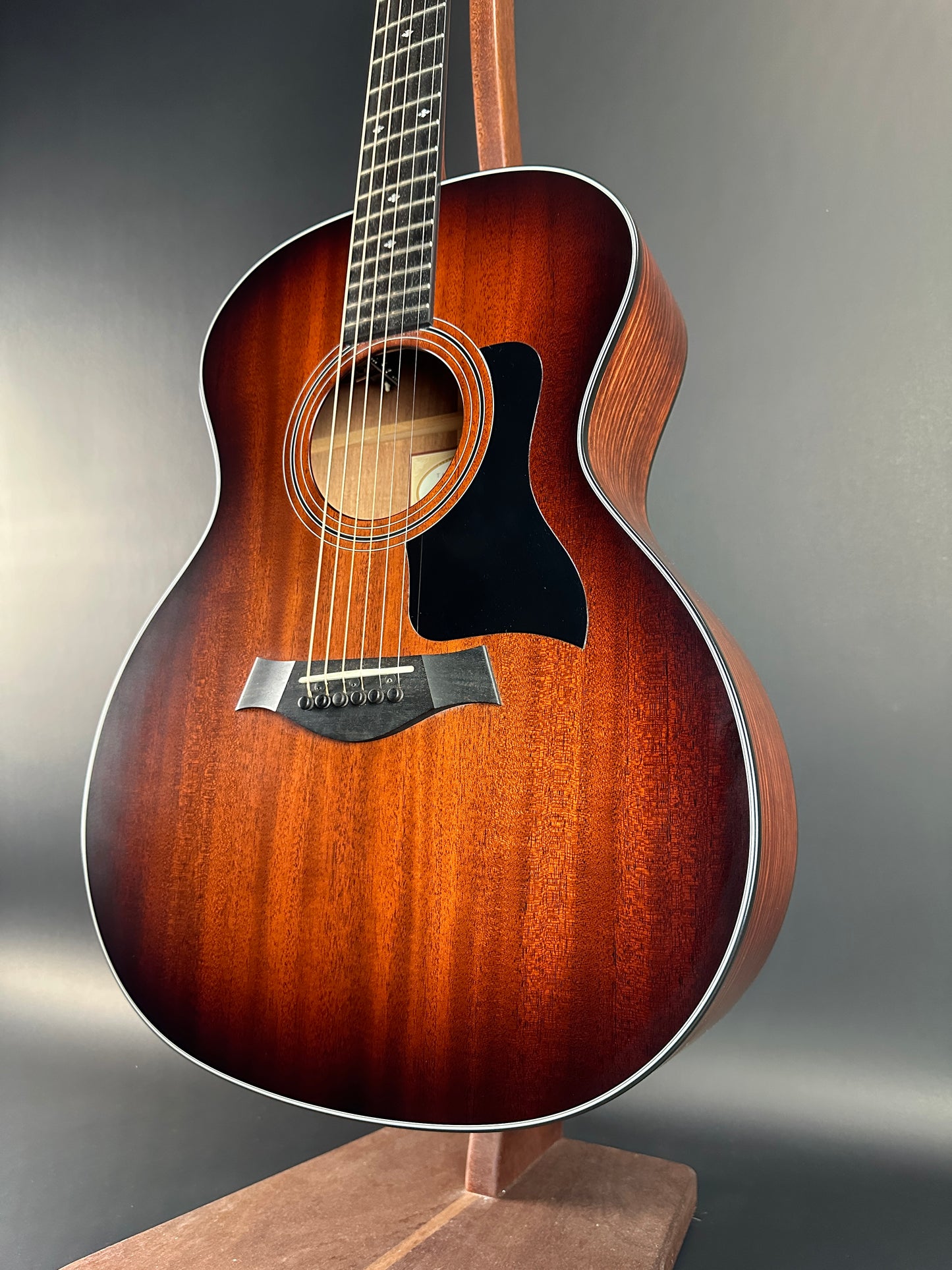 Front angle of Used Taylor 324e Shaded Edgeburst.