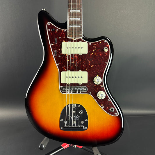 Front of Used Fender American Vintage II 1966 Jazzmaster 3-Color Sunburst.