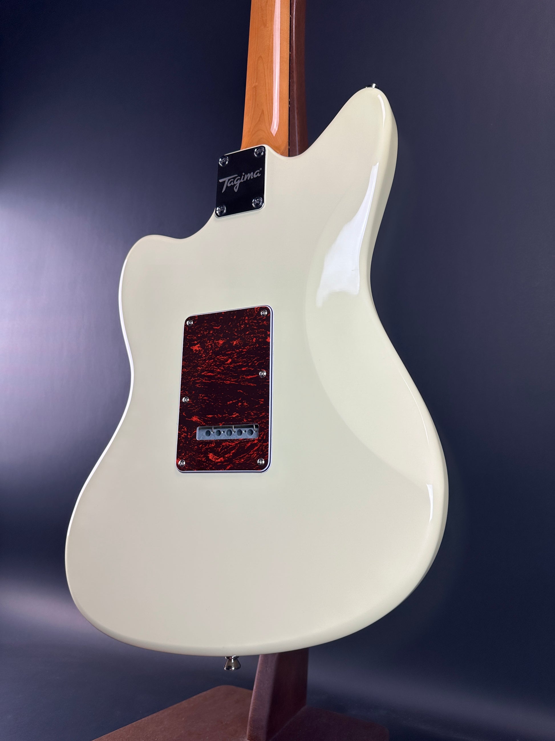 Back angle of Used Tagima Model 61 Olympic White.