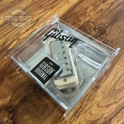 Open Box Gibson IMMHT-CH Mini-Humbucker Bridge Pickup Chrome in box.