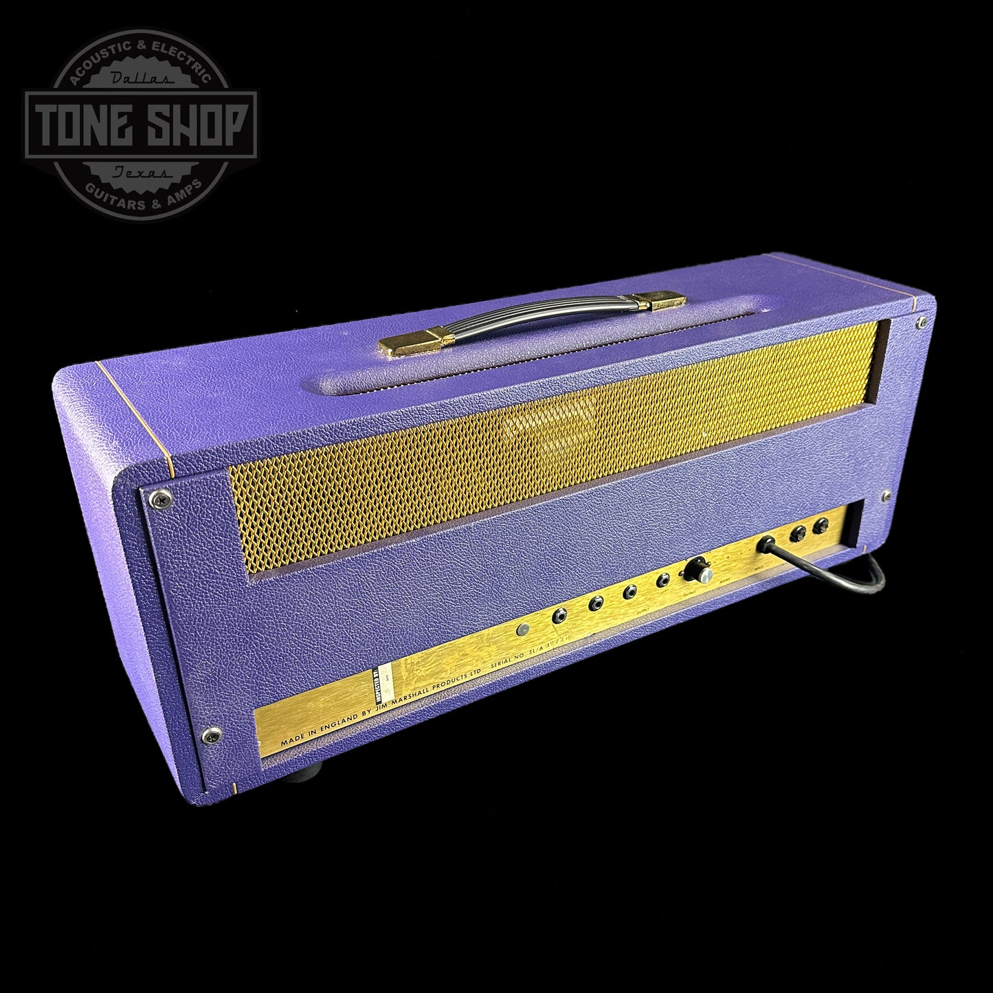 Back of Vintage 1973 Marshall Plexi Purple.