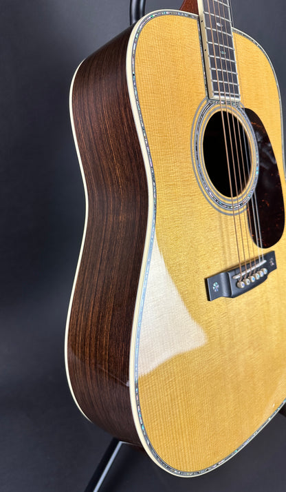 Side of Used Martin D-42 Natural.