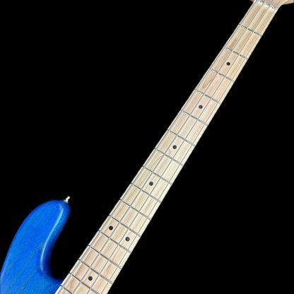 Fretboard of Used Sadowsky MJ Metroline Satin Blue.