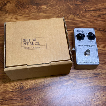 Top angle of Used British Pedal Co MKII Tone Bender w/box TSU16162.