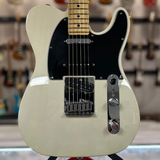Front of Used 2018 Fender Deluxe Nashville Telecaster White Blonde TSS4242