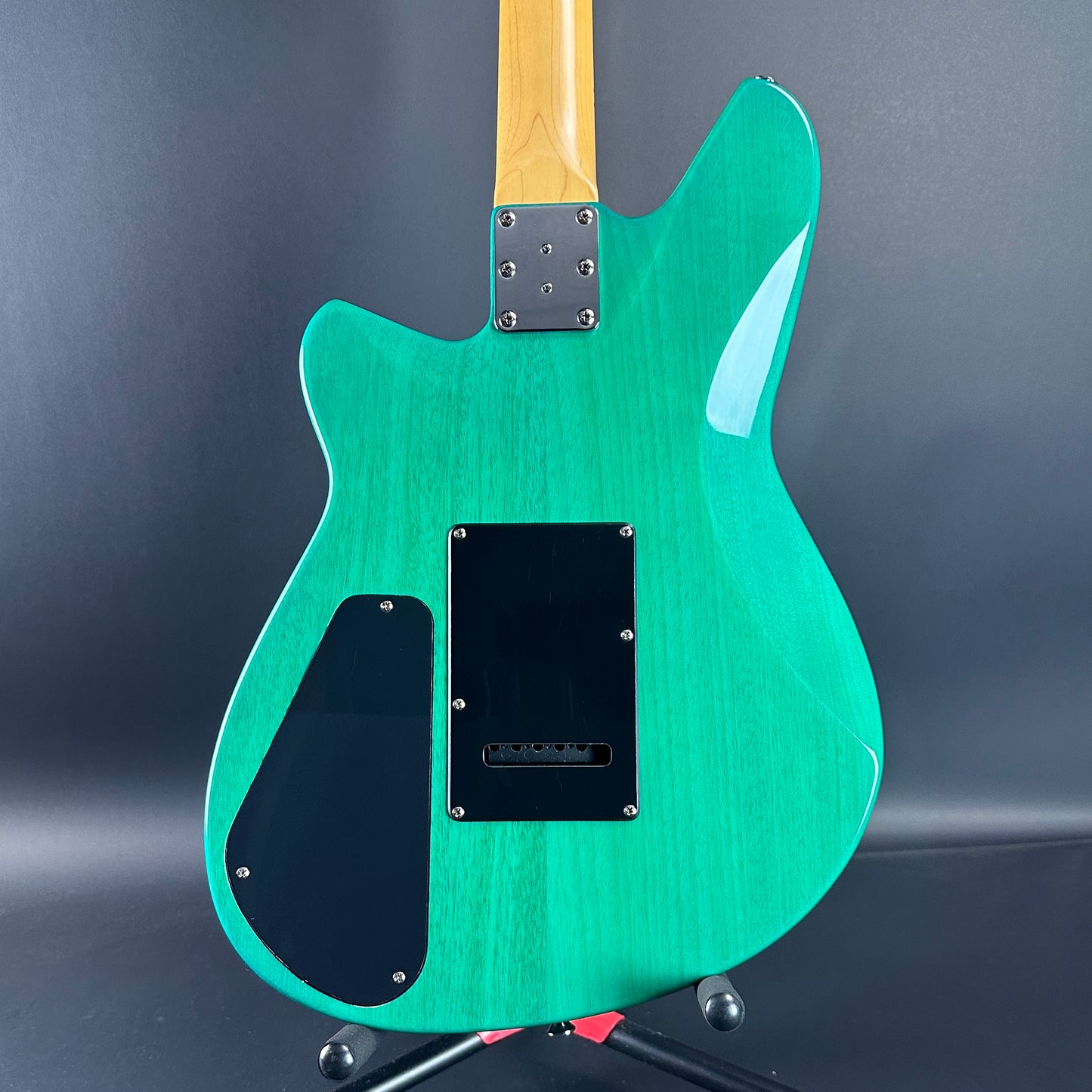 Back of Used Reverend Kingbolt RA Trans Blue.