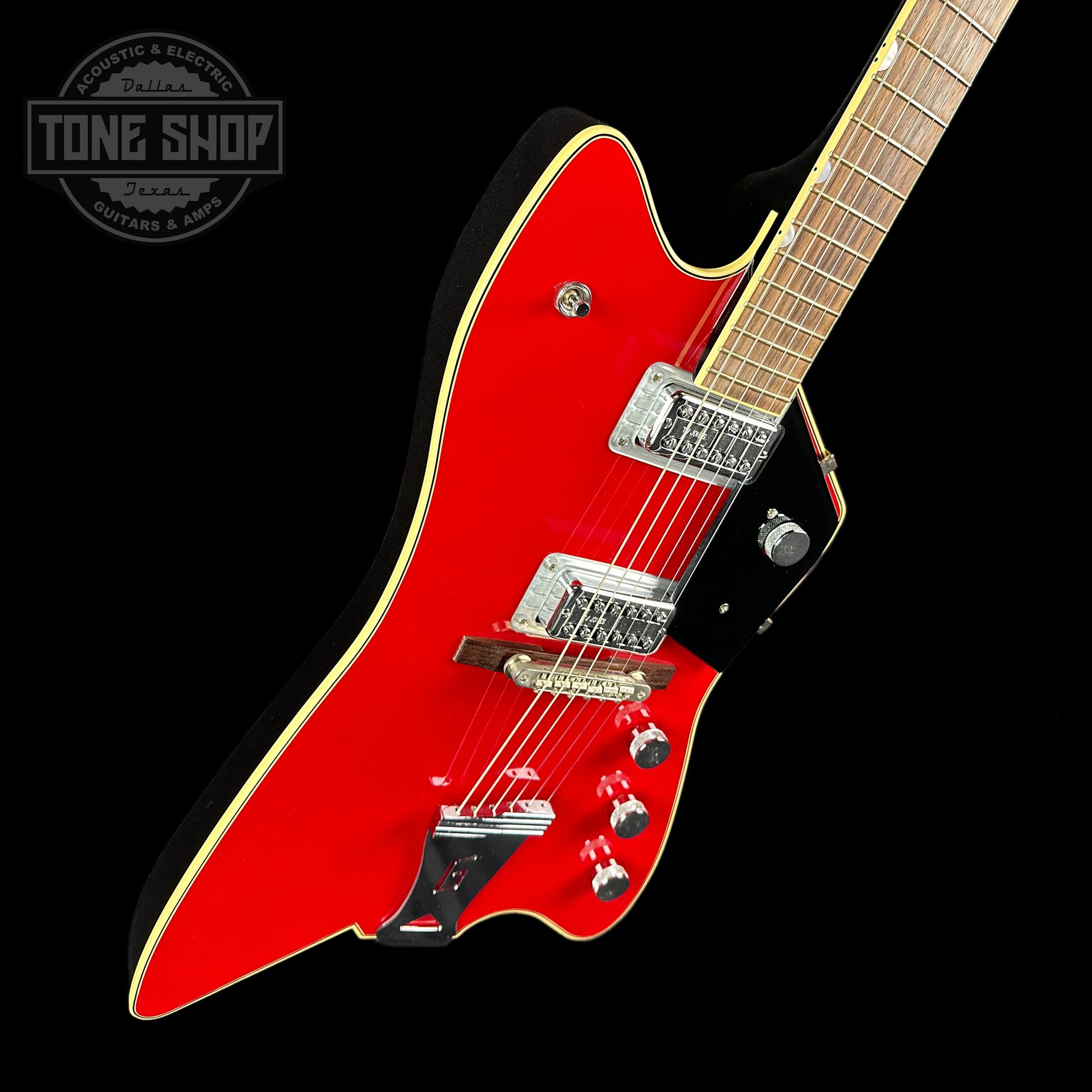 Front angle of Used Gretsch Billy-Bo G6199 Red.