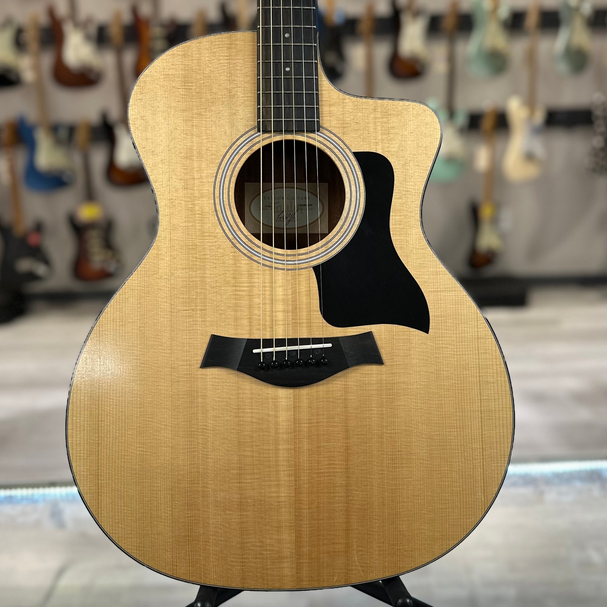 Front of Used Taylor 114CE Walnut w/bag TSS4422