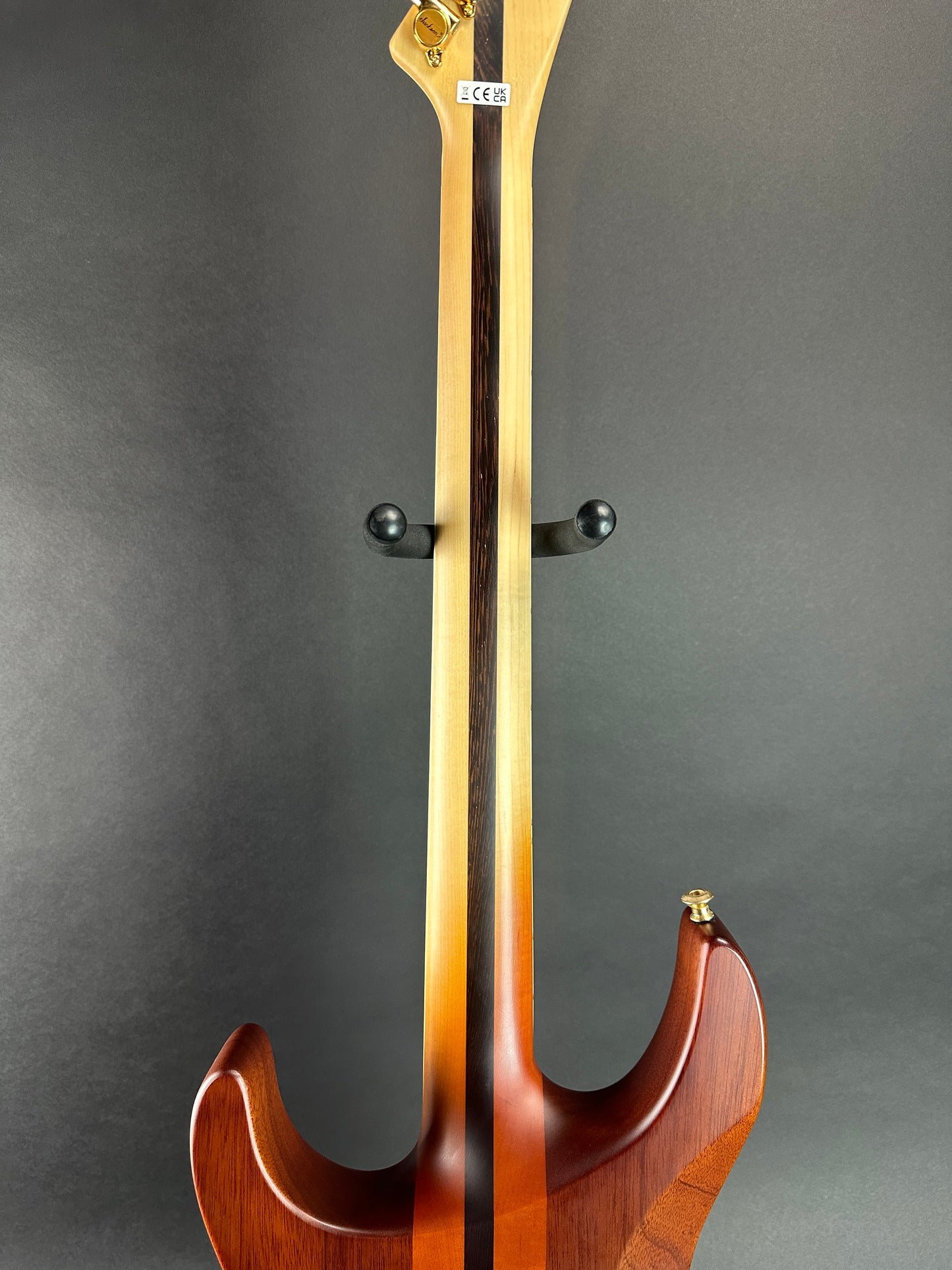 Back of neck of Used Jackson Concept Series Soloist SL Walnut HS.