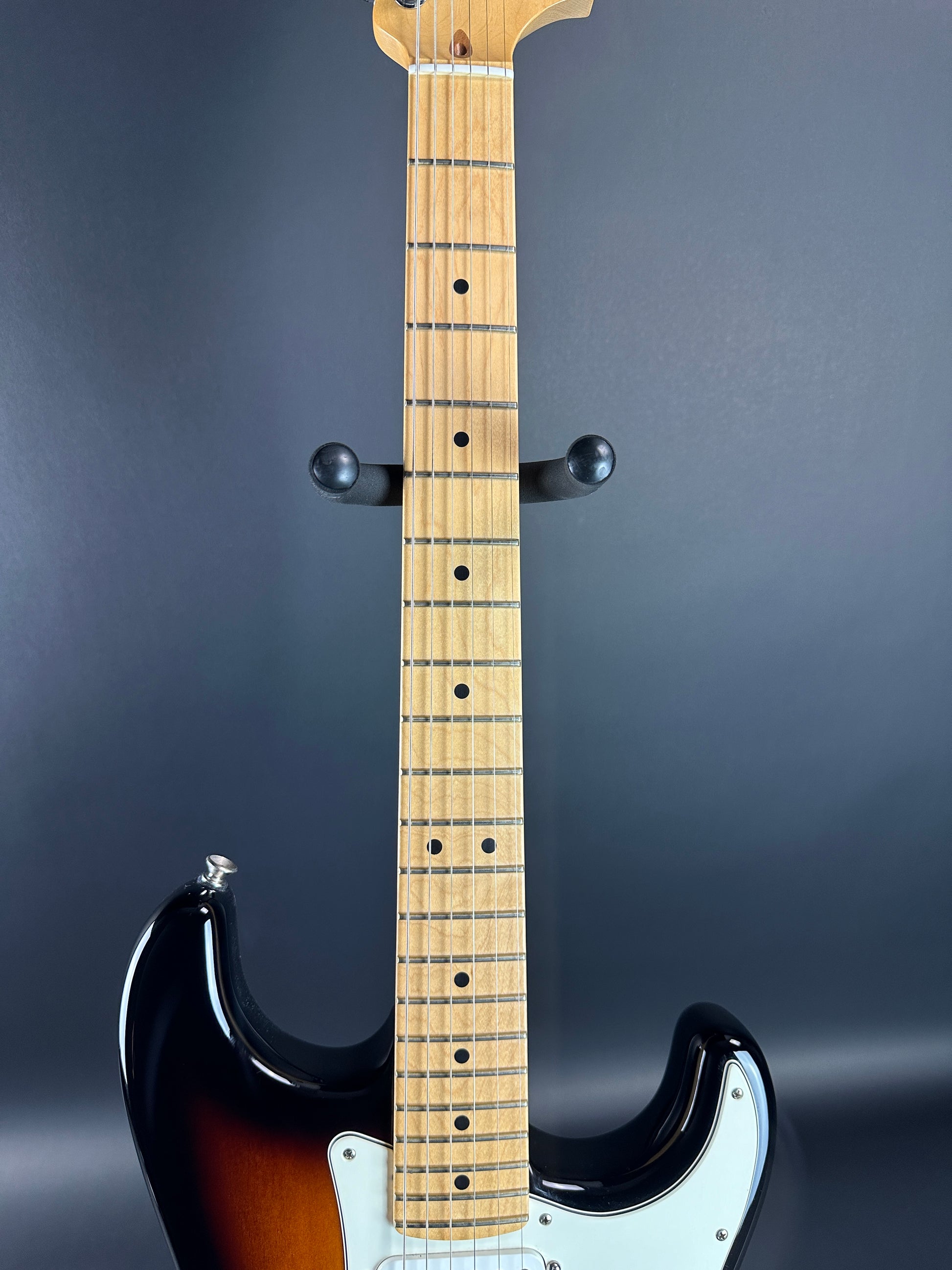 Fretboard of Used Fender American Special Strat Burst.