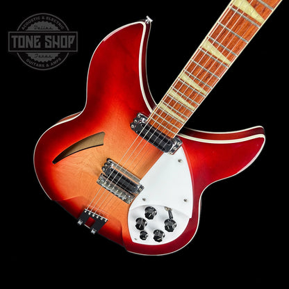 Front angle of Used 1997 Rickenbacker 360V64 Fireglow.