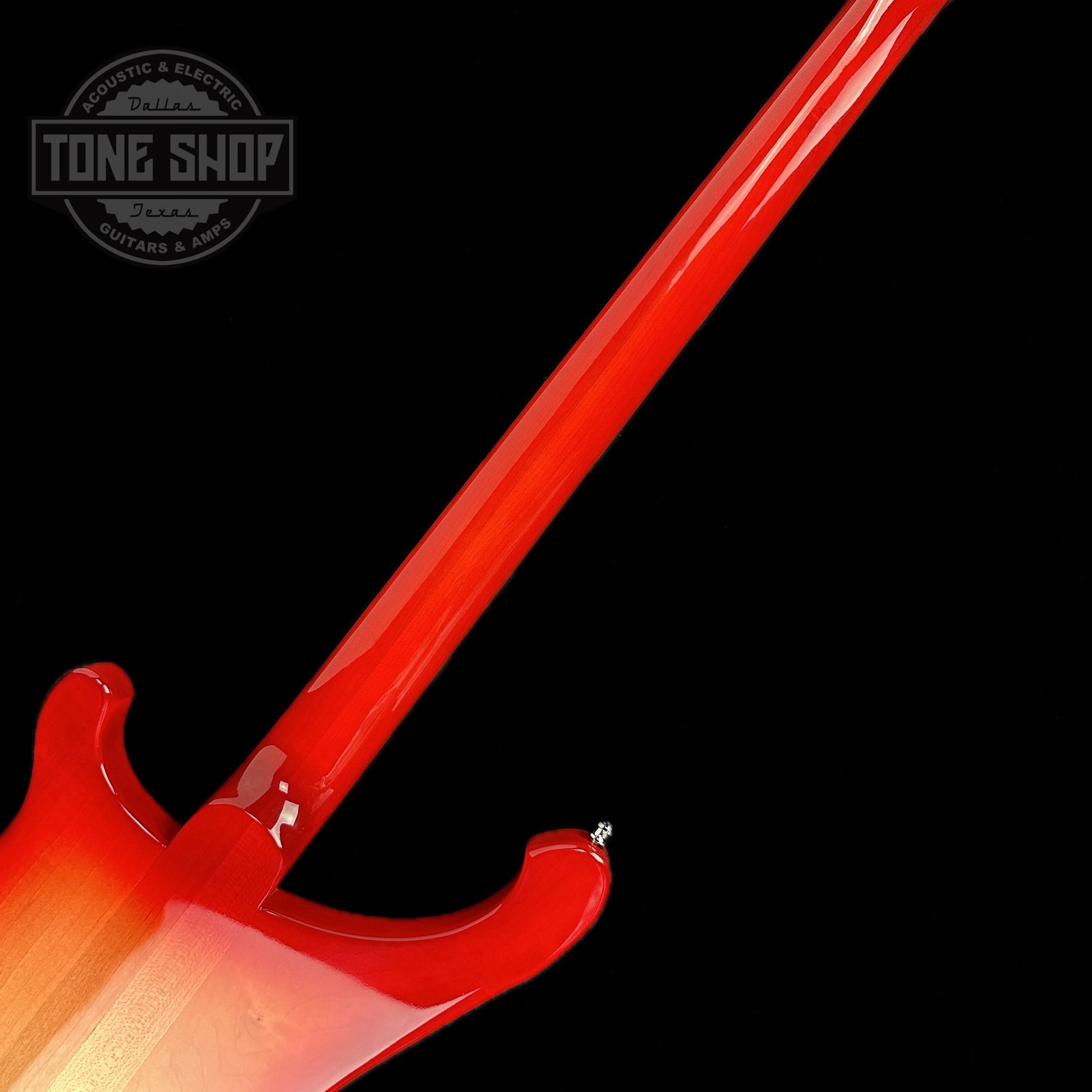 Back of neck of Used Rickenbacker 4003S Bass Fireglo.