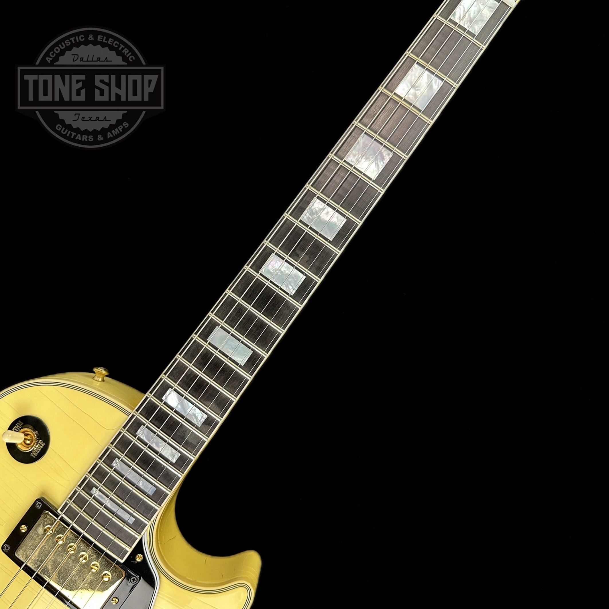 Gibson Custom Shop M2M 1968 Les Paul Custom Heavy Antique White Murphy –  Tone Shop Guitars