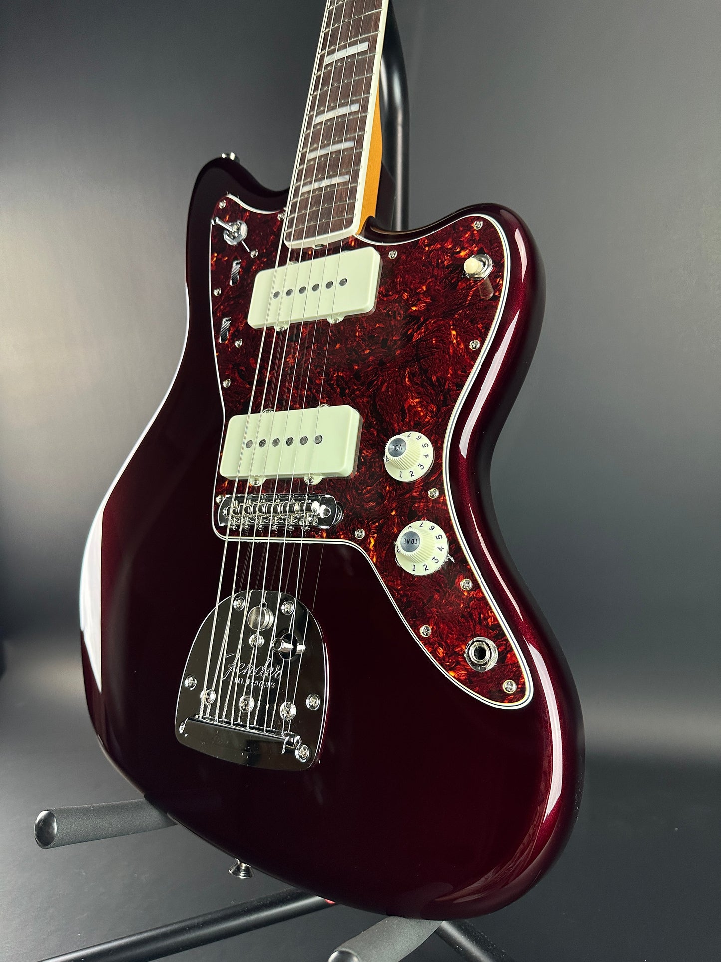 Front angle of Used Fender Troy Van Leeuwen Jazzmaster.