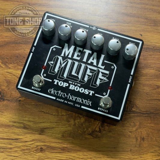 Top of Used Electro-Harmonix Metal Muff.