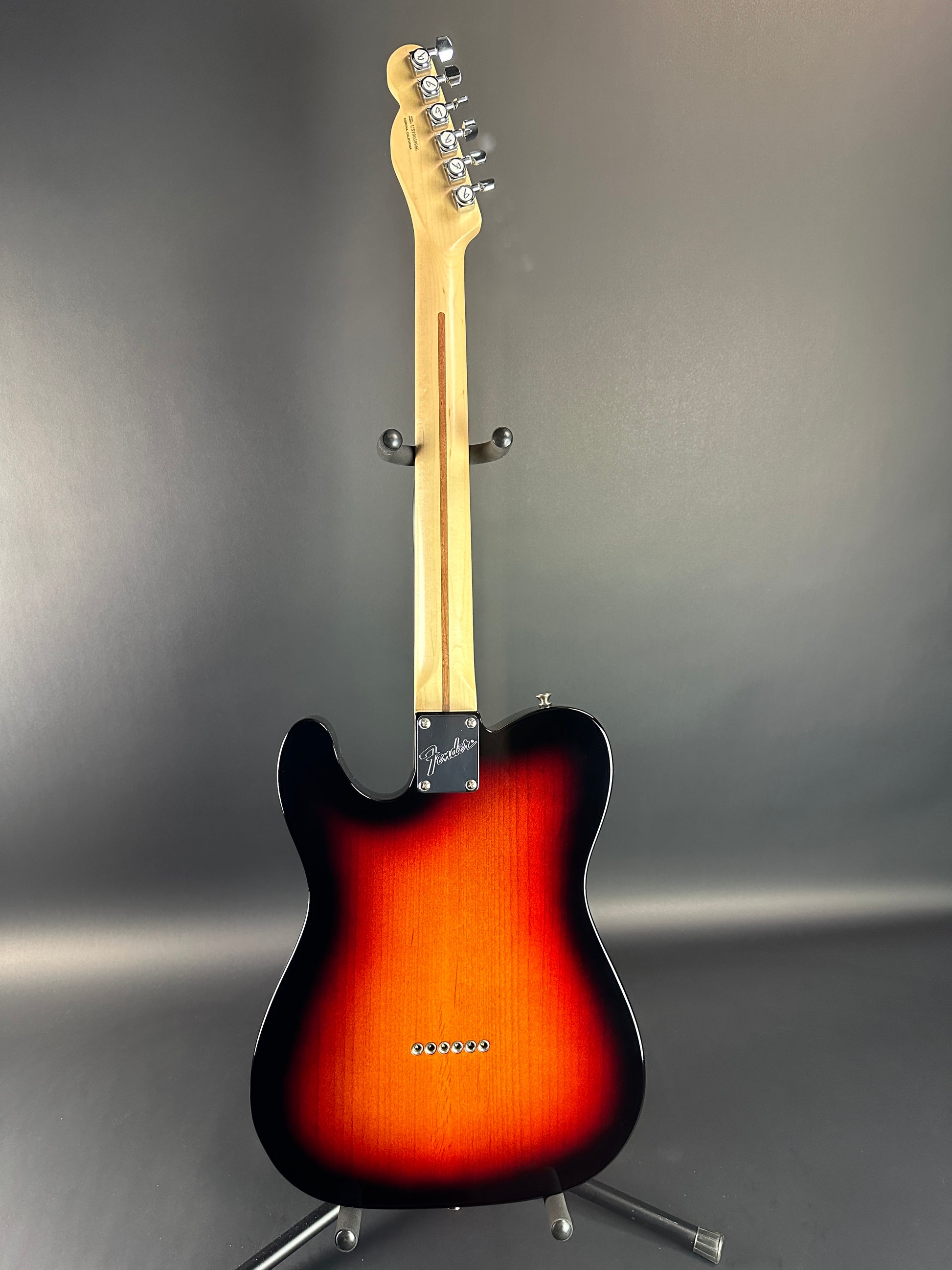 Full back of Used Fender American Performer Telecaster 3-Color Sunburst.