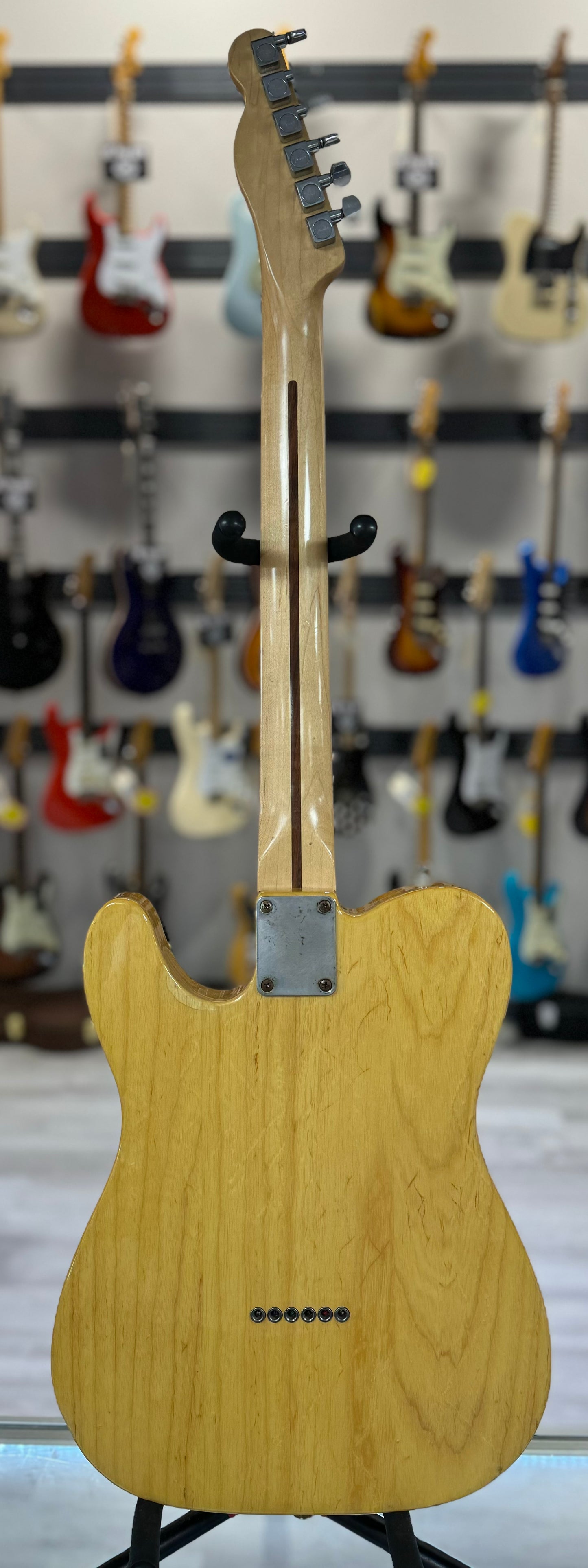 Full back of Used Fender Standard Telecaster Natural w/case