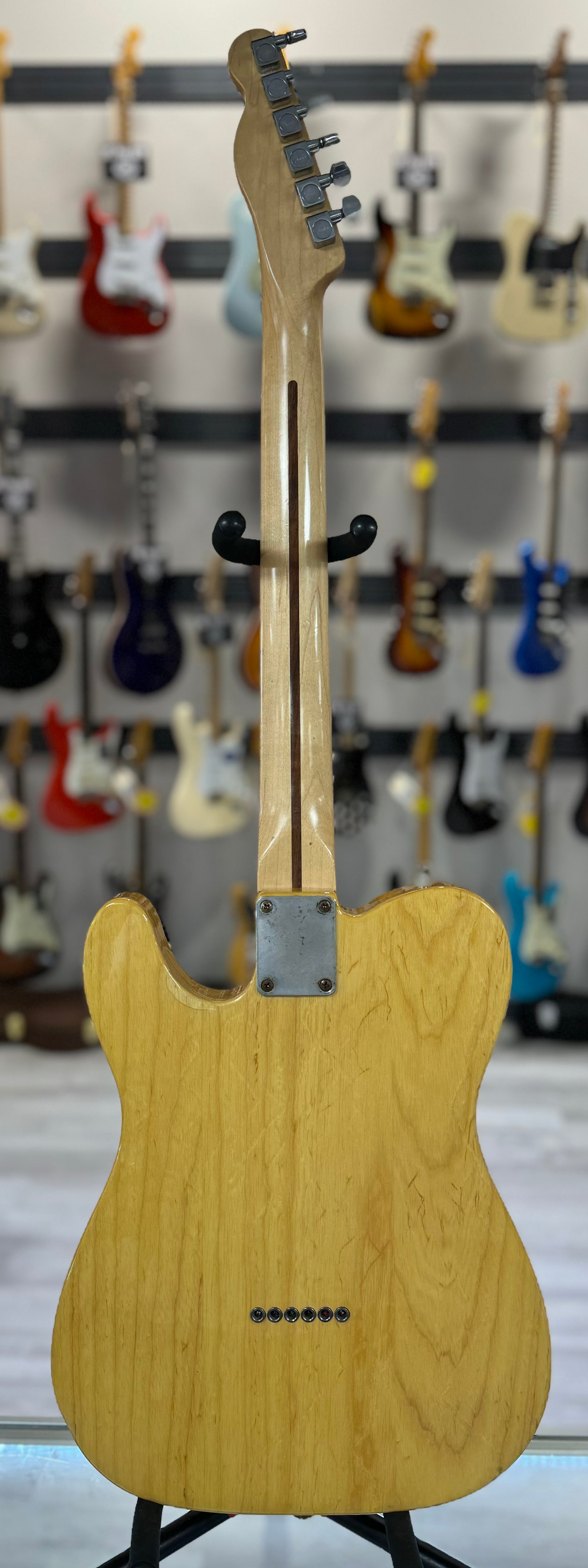 Full back of Used Fender Standard Telecaster Natural w/case