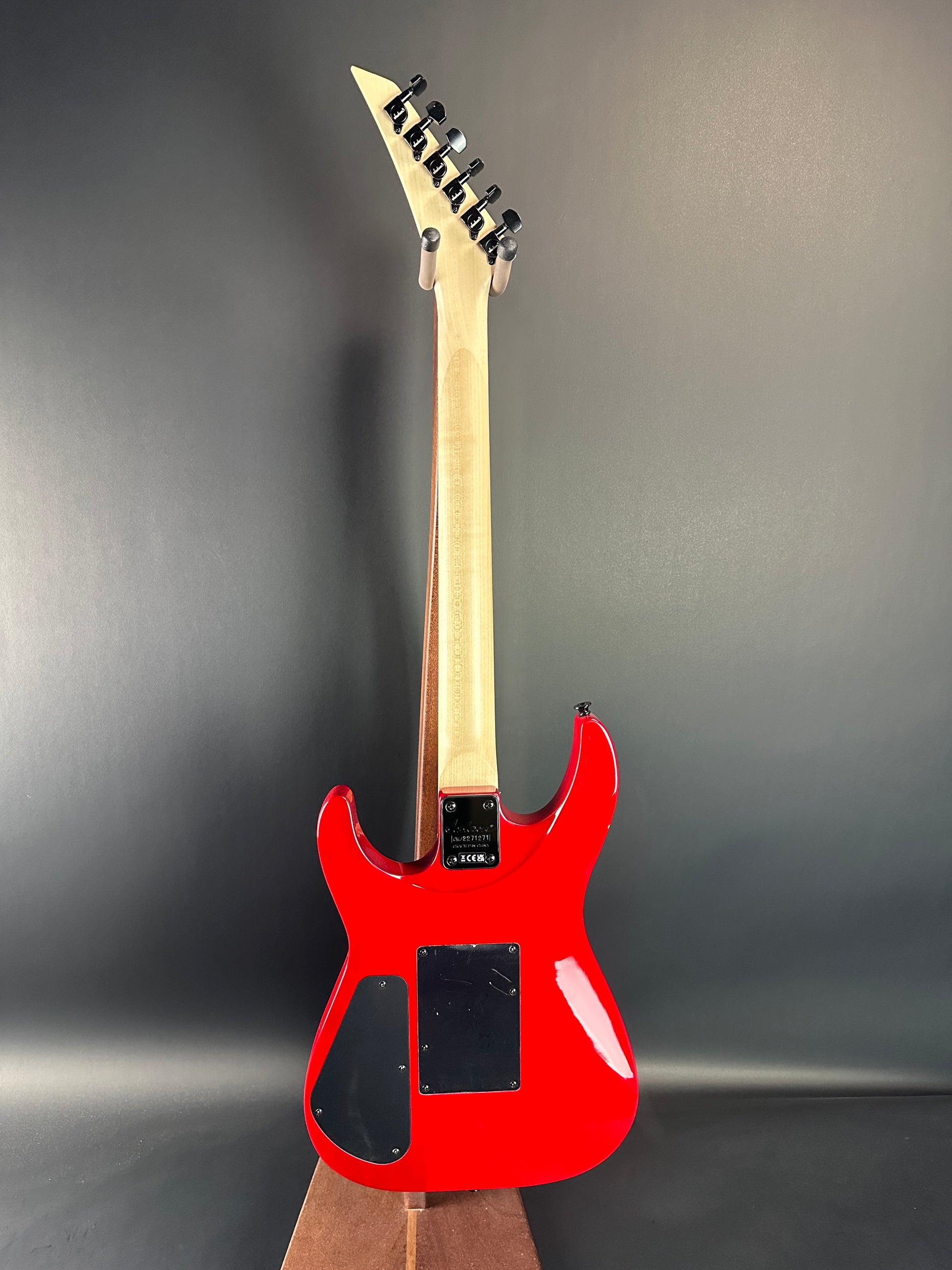 Full back of Used Jackson JS34Q Red.