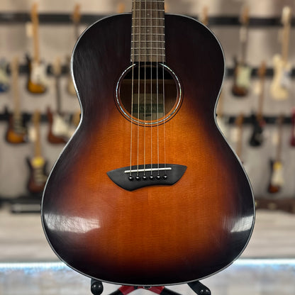 Front of Used Yamaha CSF1M Parlor Sunburst TSS4309