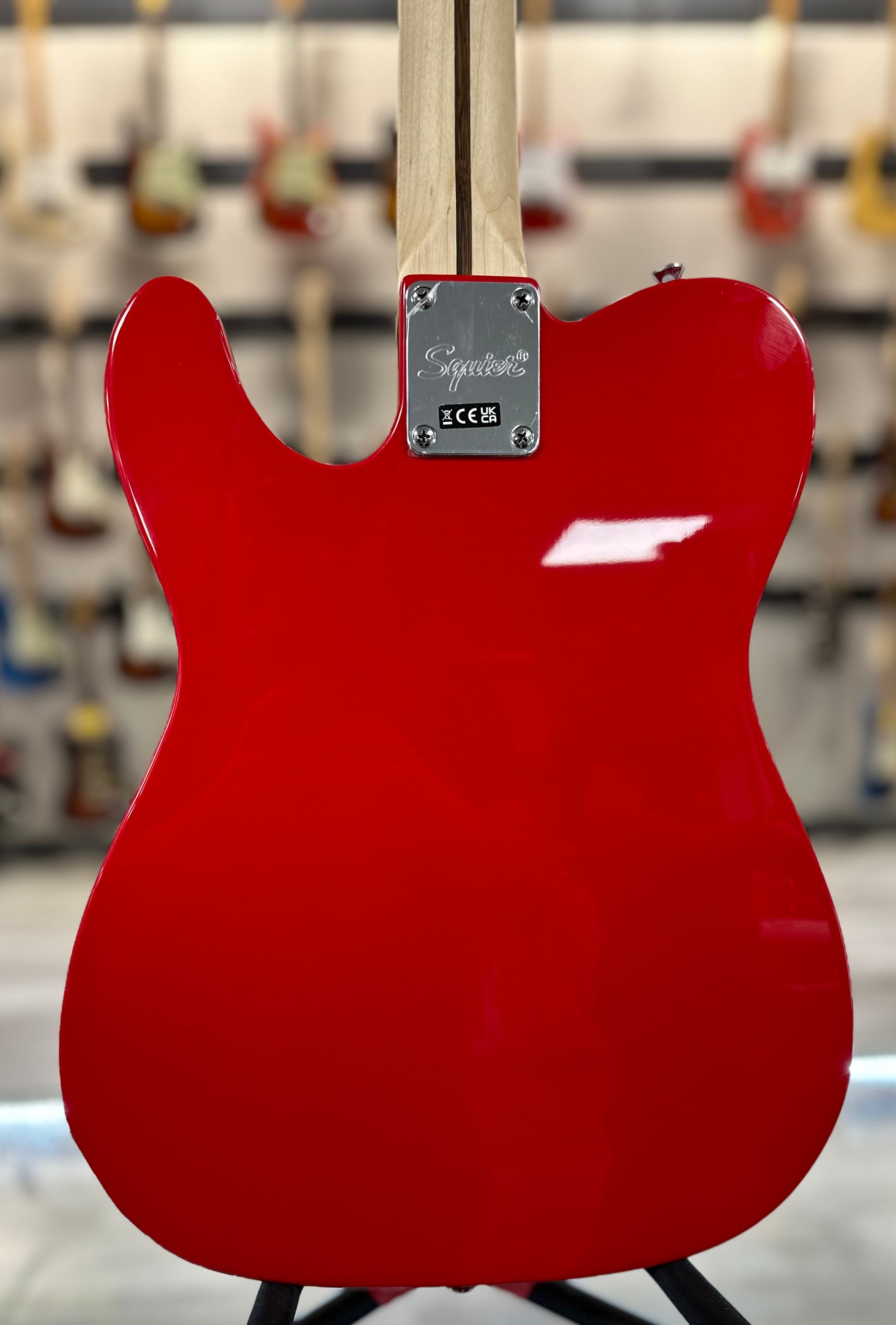 Back of Used Squier Sonic Telecaster Torino Red TSS4423