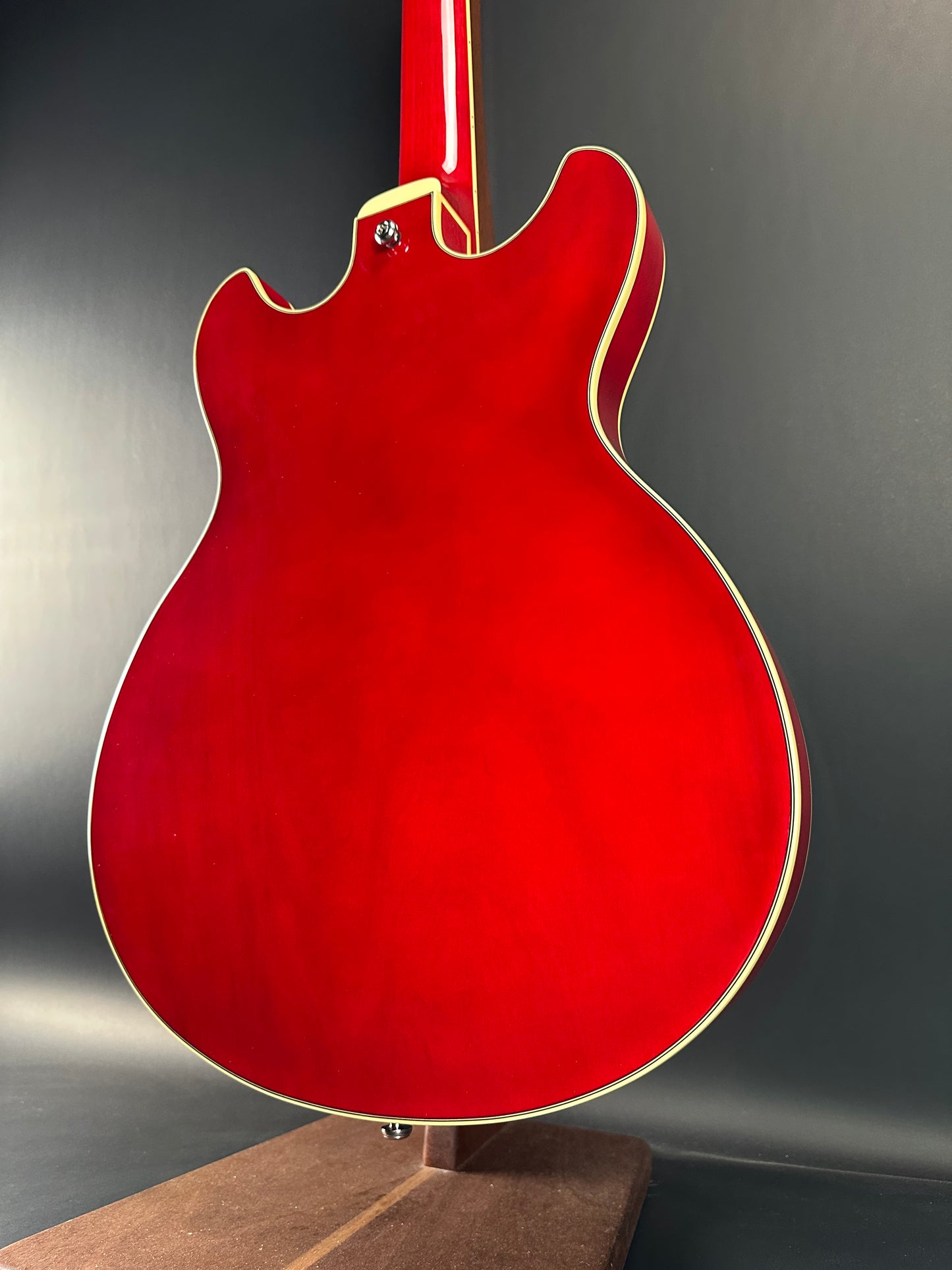 Back angle of Used Ibanez AS73-TCD Cherry.