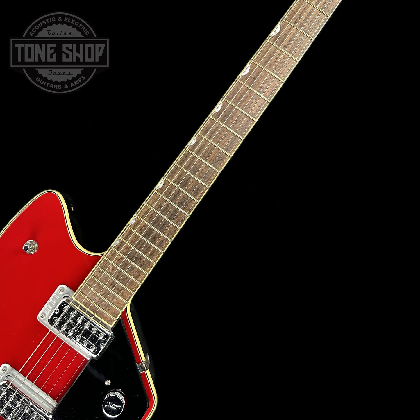 Fretboard of Used Gretsch Billy-Bo G6199 Red.