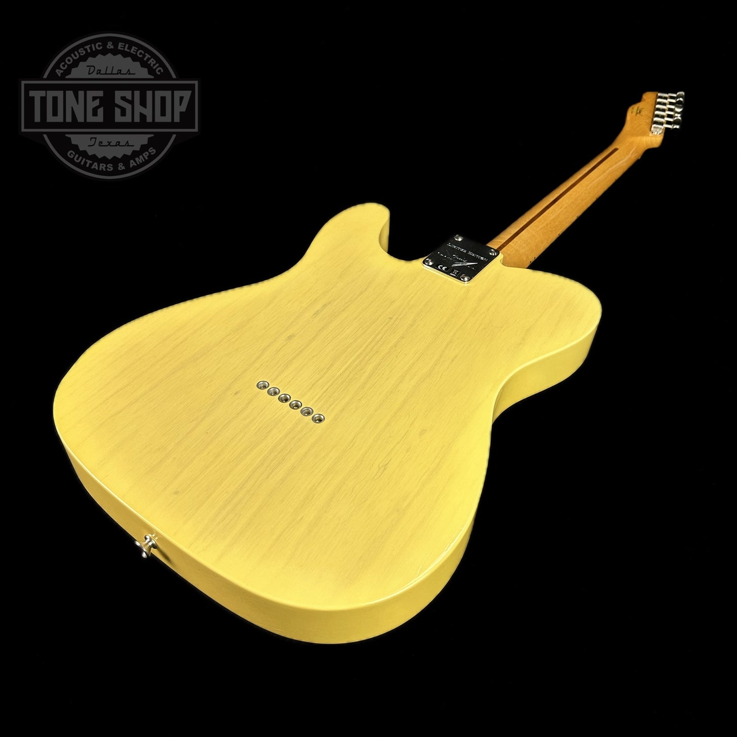Back angle of Used 2021 Fender Custom Shop '51 Tele Deluxe Closet Classic Nocaster Blonde.