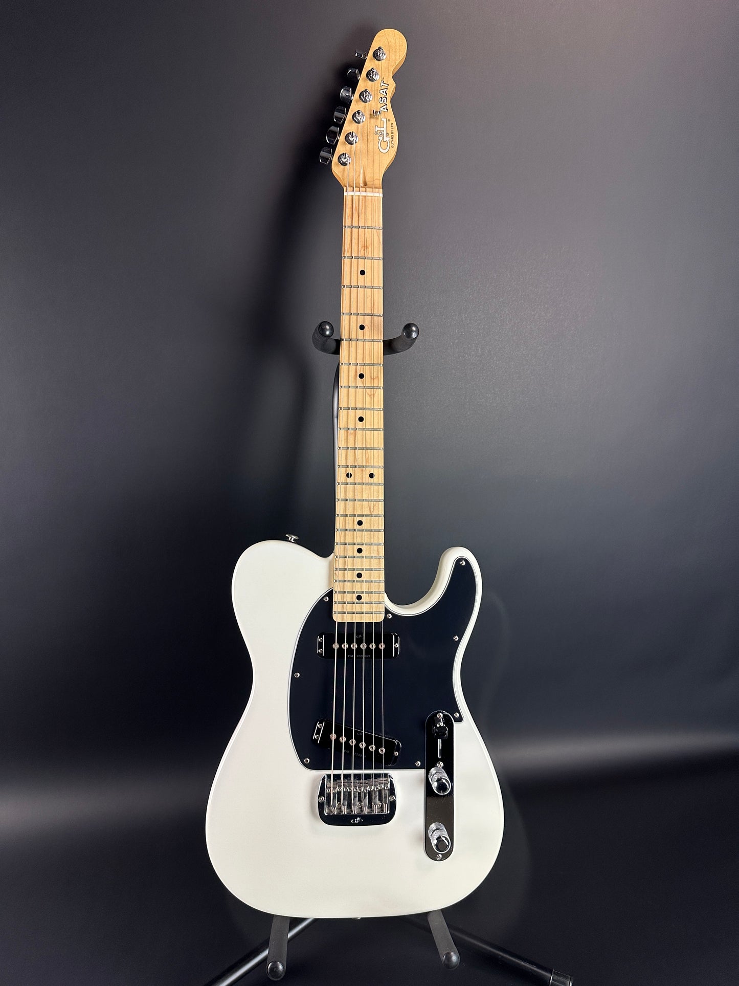 Full front of Used G&L ASAT White.