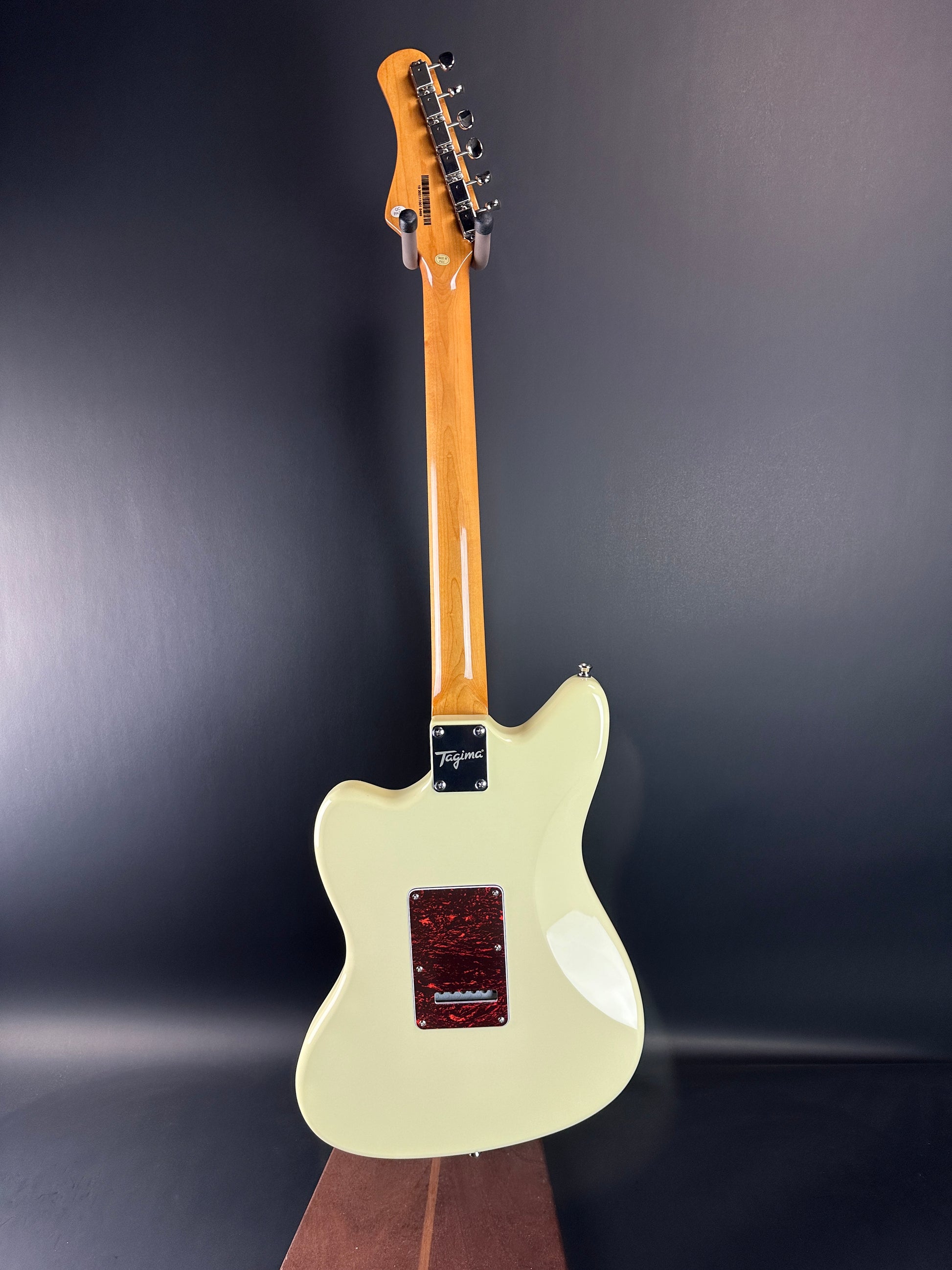 Full back of Used Tagima Model 61 Olympic White.