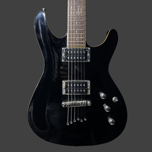 Front of Useed Ibanez SZ320 Standard Black TSS4930