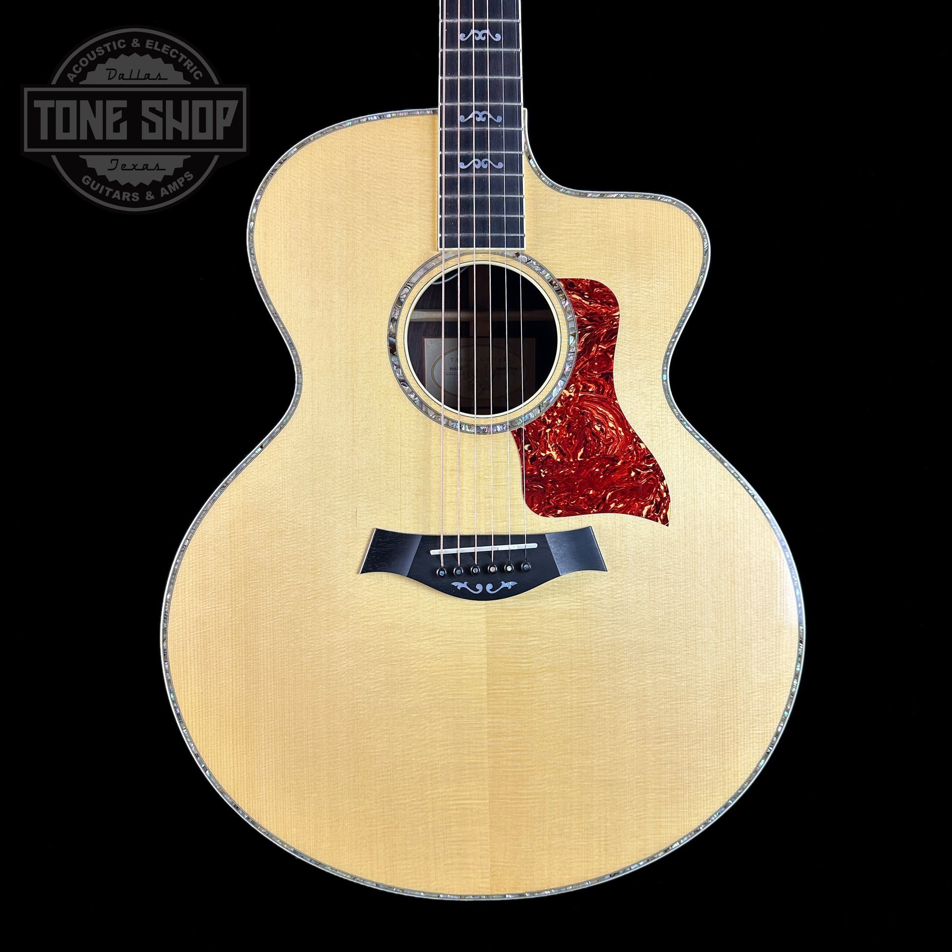 Front of Used Taylor 915ce Natural.