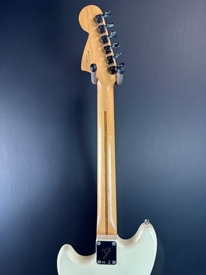 Back of neck of Used Fender Player Mustang 90 White.