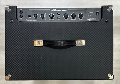 Top of Used Ampeg RB210 Roocket Bass 2x10 500 Watt Bass Combo TSS4383