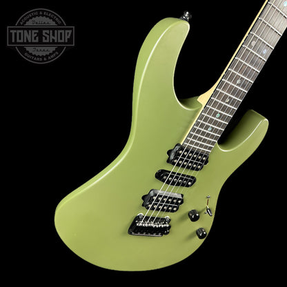 Front angle of Used Suhr Modern Terra HSH Forest Green.