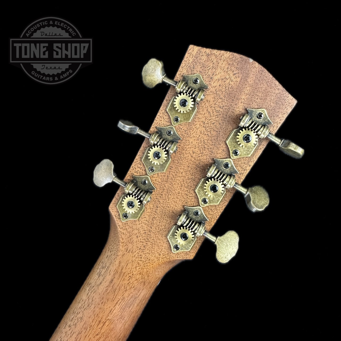 Back of headstock of Used Bedell 64-D-AD/HM.