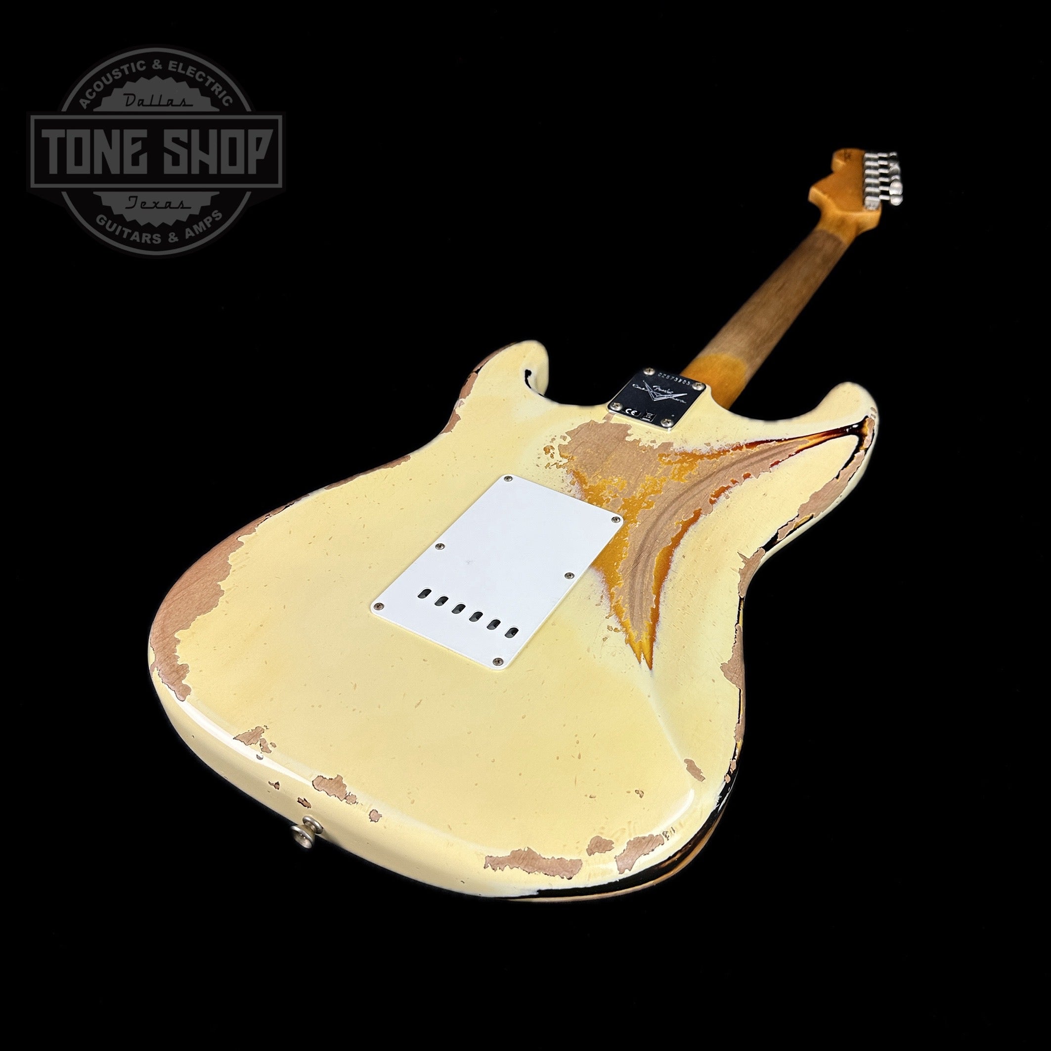 Fender Custom Shop 1961 Stratocaster Heavy Relic Aged Vintage White/3-color  Sunburst w/case