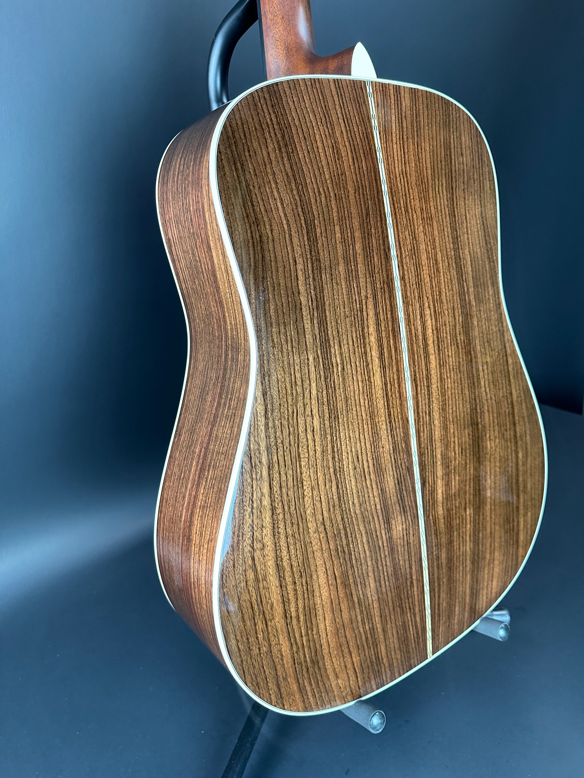 Back angle of Used Martin D-28 Sunburst.