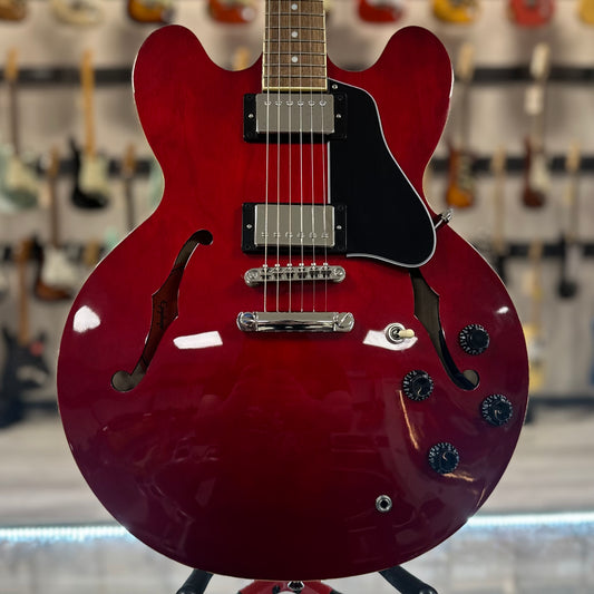 Front of Used Epiphone ES-335 Cherry  TSS4432