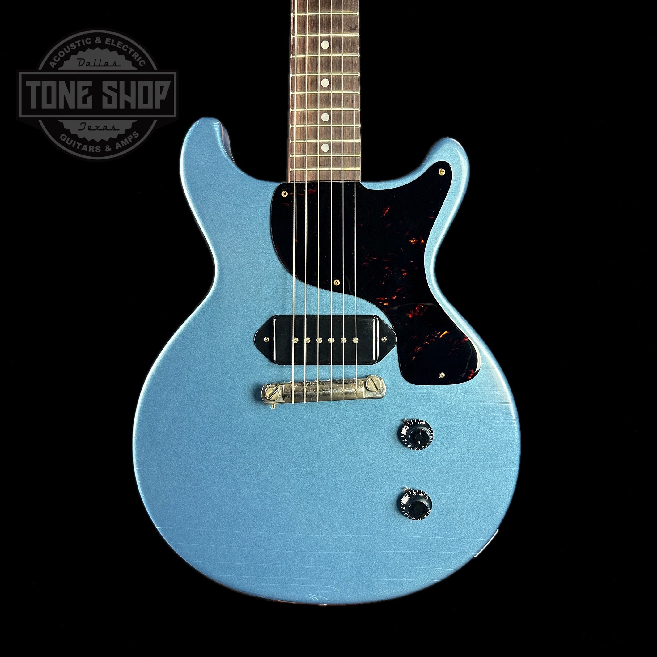 Gibson Custom Shop M2M 1958 Les Paul Junior Double Cut Ultra Light Aged  Pelham Blue w/Case