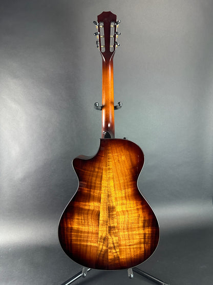 Full back of Used Taylor 512ce Ltd Koa/Cedar 12 Fret.