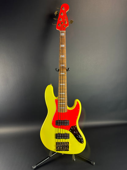 Full front of Used Fender MonoNeon Jazz Bass.