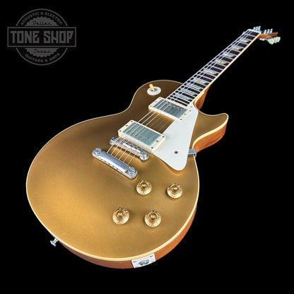 Front angle of Used Gibson Custom 1957 Les Paul Gold Top.