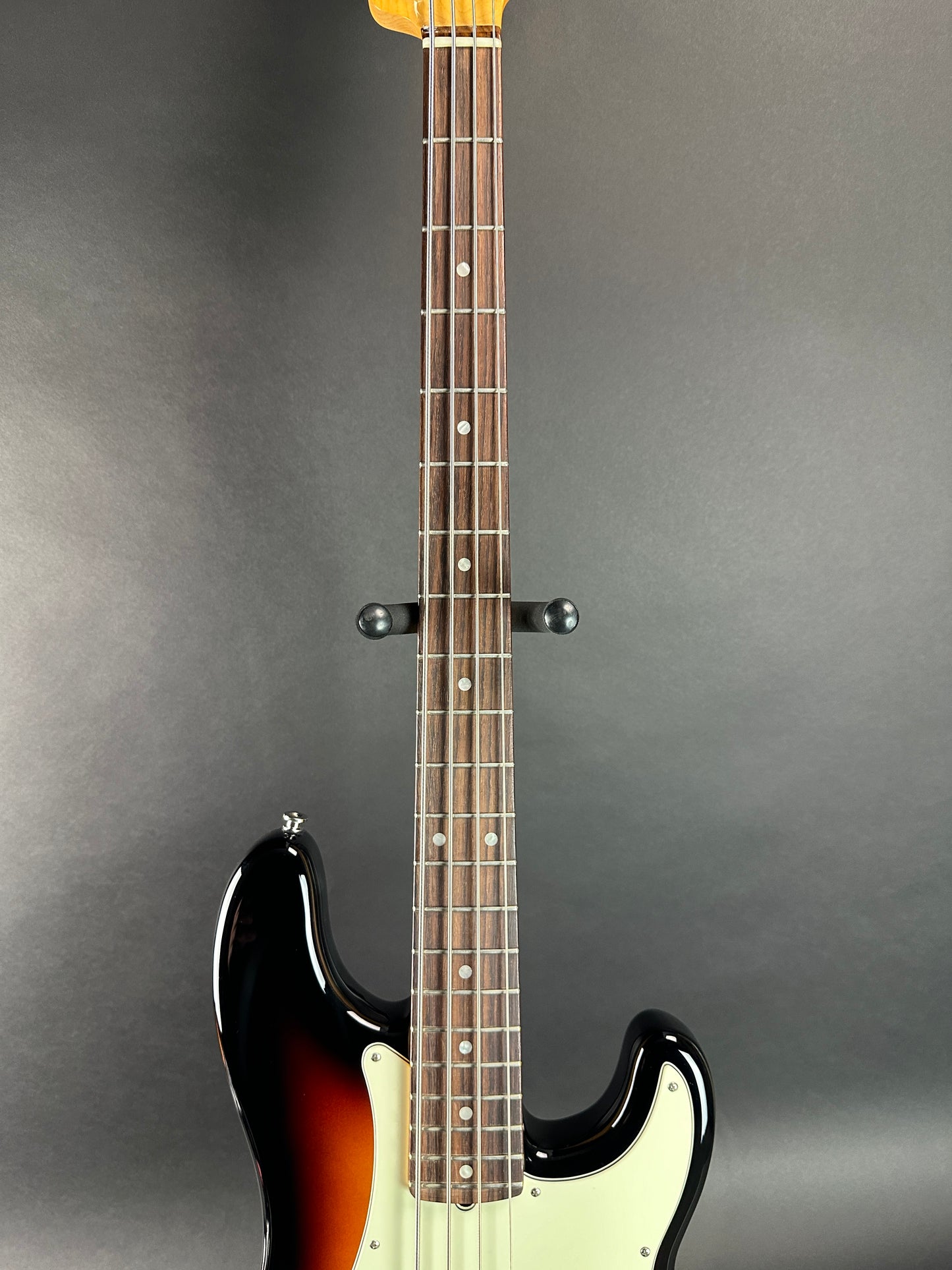 Fretboard of Used Fender Ultra Precision Bass Ultraburst.