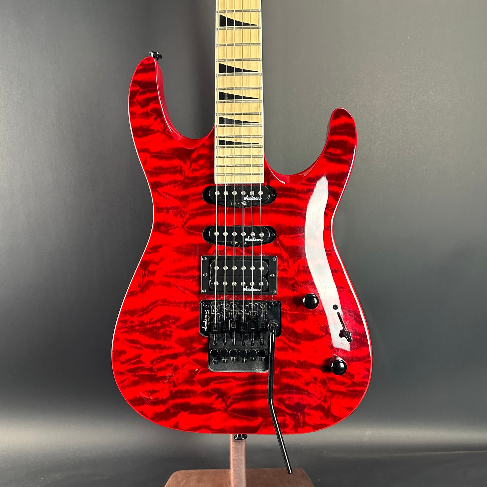 Front of Used Jackson JS34Q Red.