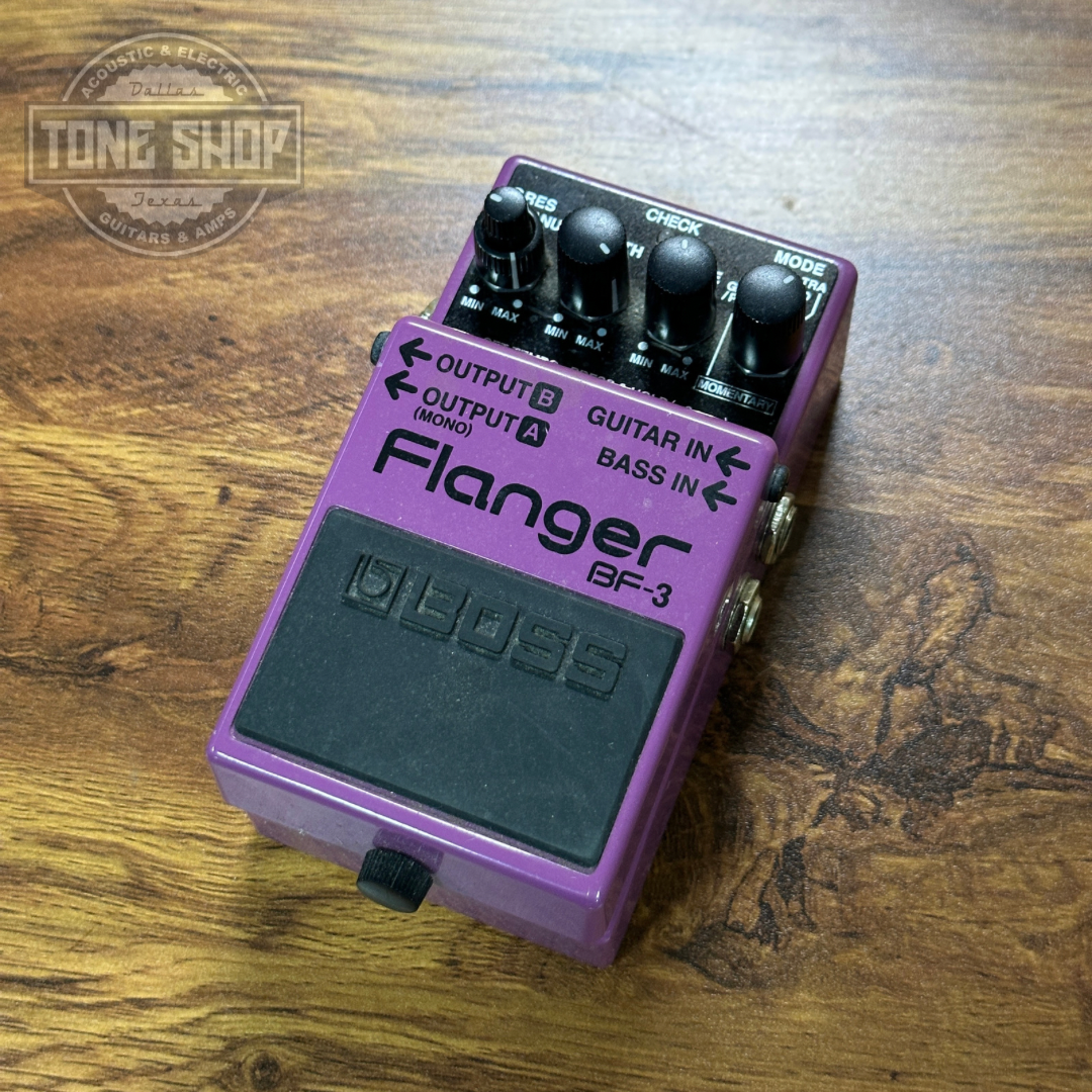 Top of Used Boss BF-3 Flanger.