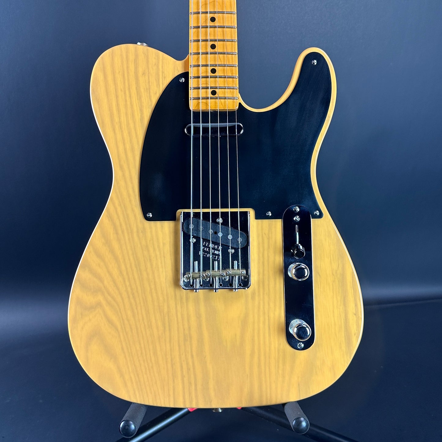 Front of Used Fender American Vintage II 1951 Telecaster Butterscotch Blonde.