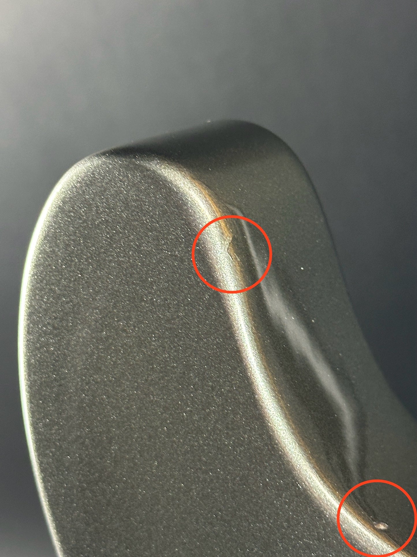 Two small dings on back of Used Fender American Professional II Telecaster Deluxe RW Mercury.