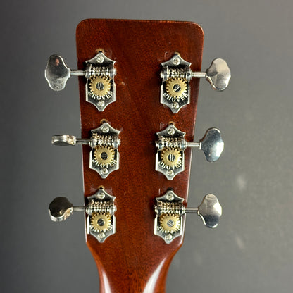 Back of headstock of Vintage 1971 Martin 0-18.