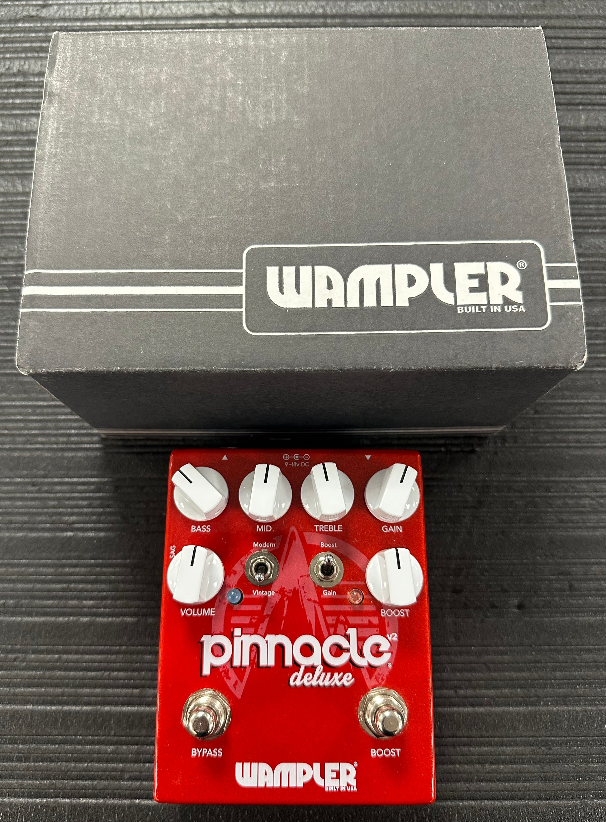 Top with box of Used Wampler Pinnacle Deluxe Overdrive w/box TSS4436